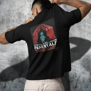T-Shirt noir - Stop à l'exclusion parentale