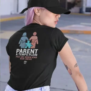 T-Shirt noir - Parent à temps plein